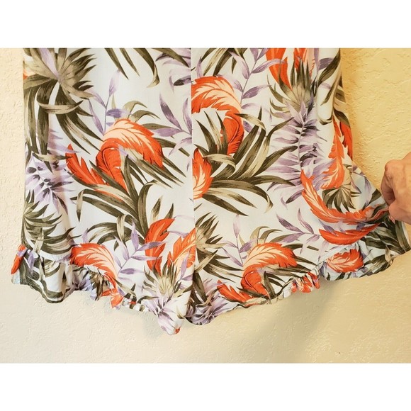 Cotton On Womens Jumpsuit Romper Medium Blue Floral V-Neck Spaghetti Strap - Picture 3 of 8